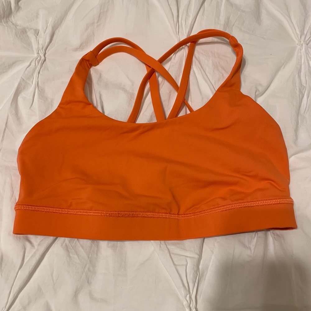 🌟FINAL PRICE🌟 EUC Lululemon Energy bra (orange)